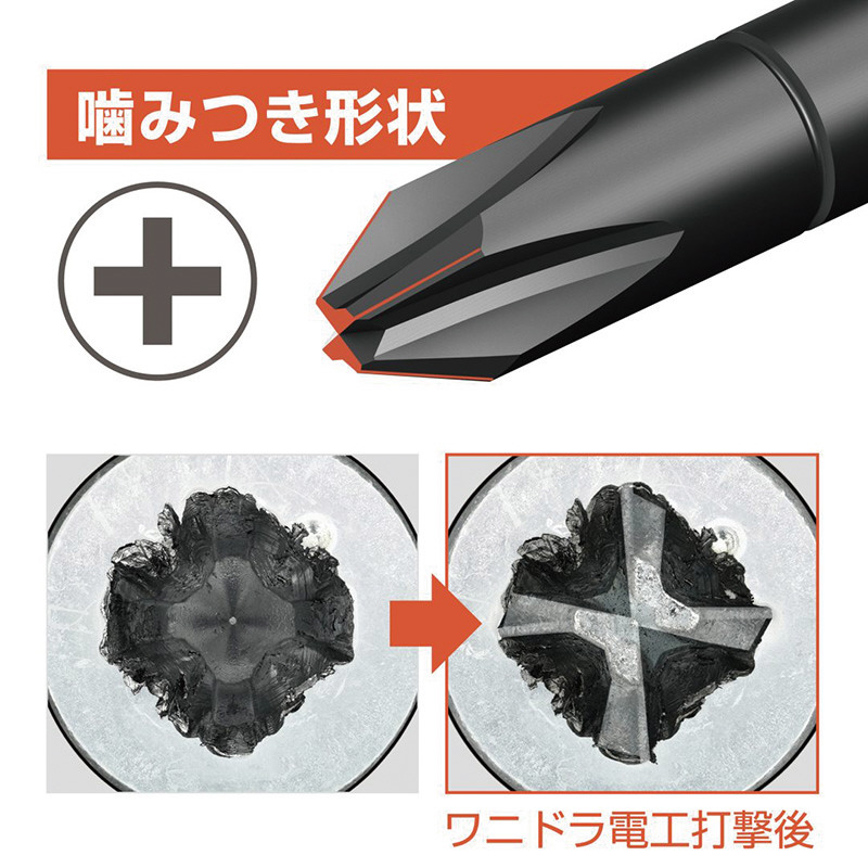 アネックス　ビスブレーカードライバーワニドラ(+)3X150　NO.7765+3X150