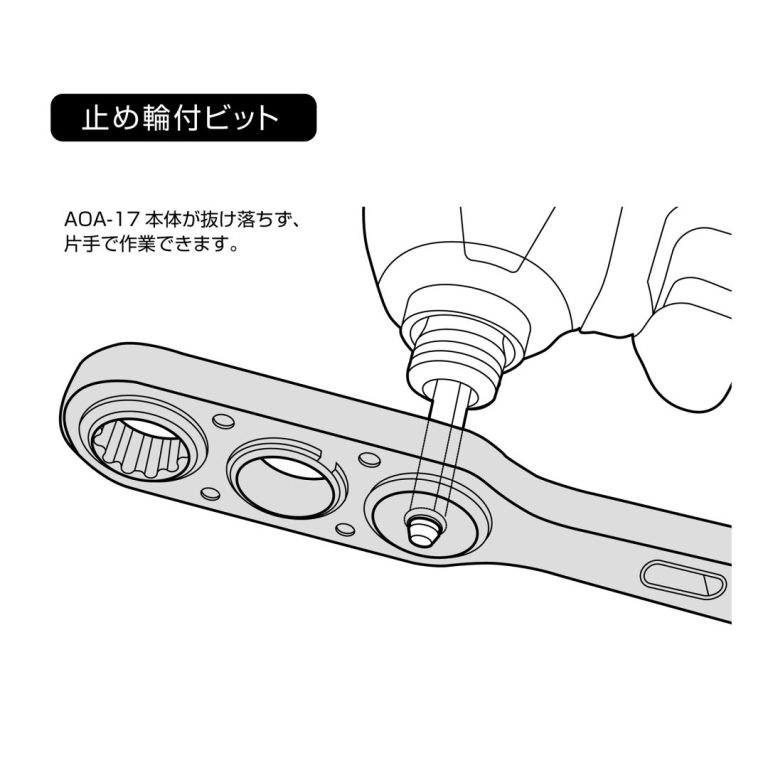 【9月26日発売】アネックス　オフセットアダプター17mmソケットセット　AOA-17S1