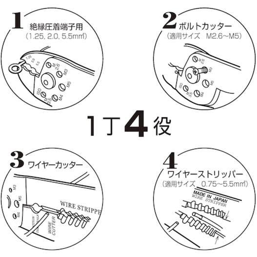 RENNSTEIG 4インデント圧着工具 8728 1丁 (8728 RENNSTEIG 4インデント圧着工具 8728 1丁 (8728