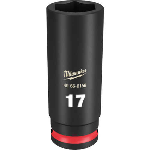 ミルウォーキー　ＳＨＯＣＫＷＡＶＥ　ＩＭＰＡＣＴ　ＤＵＴＹ　ディープインパクトソケット　３／８インチ（９．５ｍｍ）角　１７ｍｍ　49-66-6159
