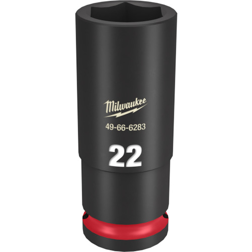 ミルウォーキー　ＳＨＯＣＫＷＡＶＥ　ＩＭＰＡＣＴ　ＤＵＴＹ　ディープインパクトソケット　１／２インチ（１２．７ｍｍ）角　２２ｍｍ　49-66-6283