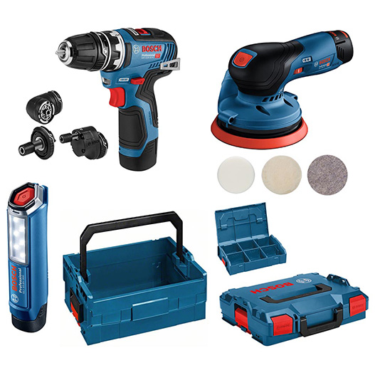 売店ボッシュ/BOSCH 18Vセーバーソー、グラインダー、コンボキット GDR18V200GSB GWS18V-LINH GSA18V-LIC 電動工具セット