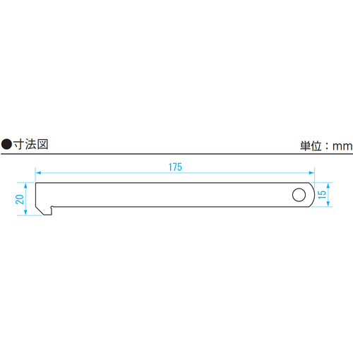 SK　フック付スケール　快段目盛　15cm　150mm　