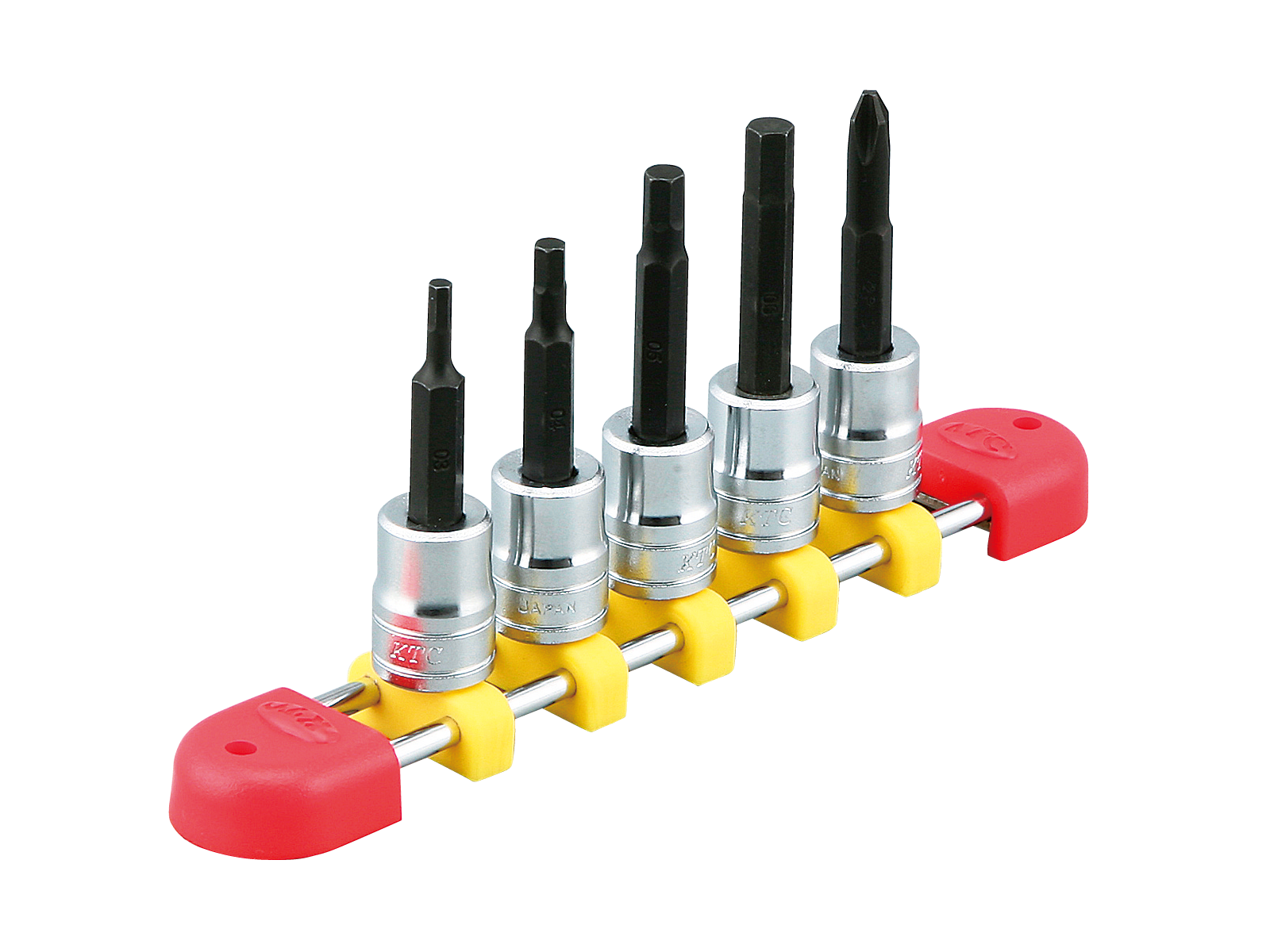 KTC　1/4SQ　ヘキサゴンビットソケットセット［５コ組］　TBT205H