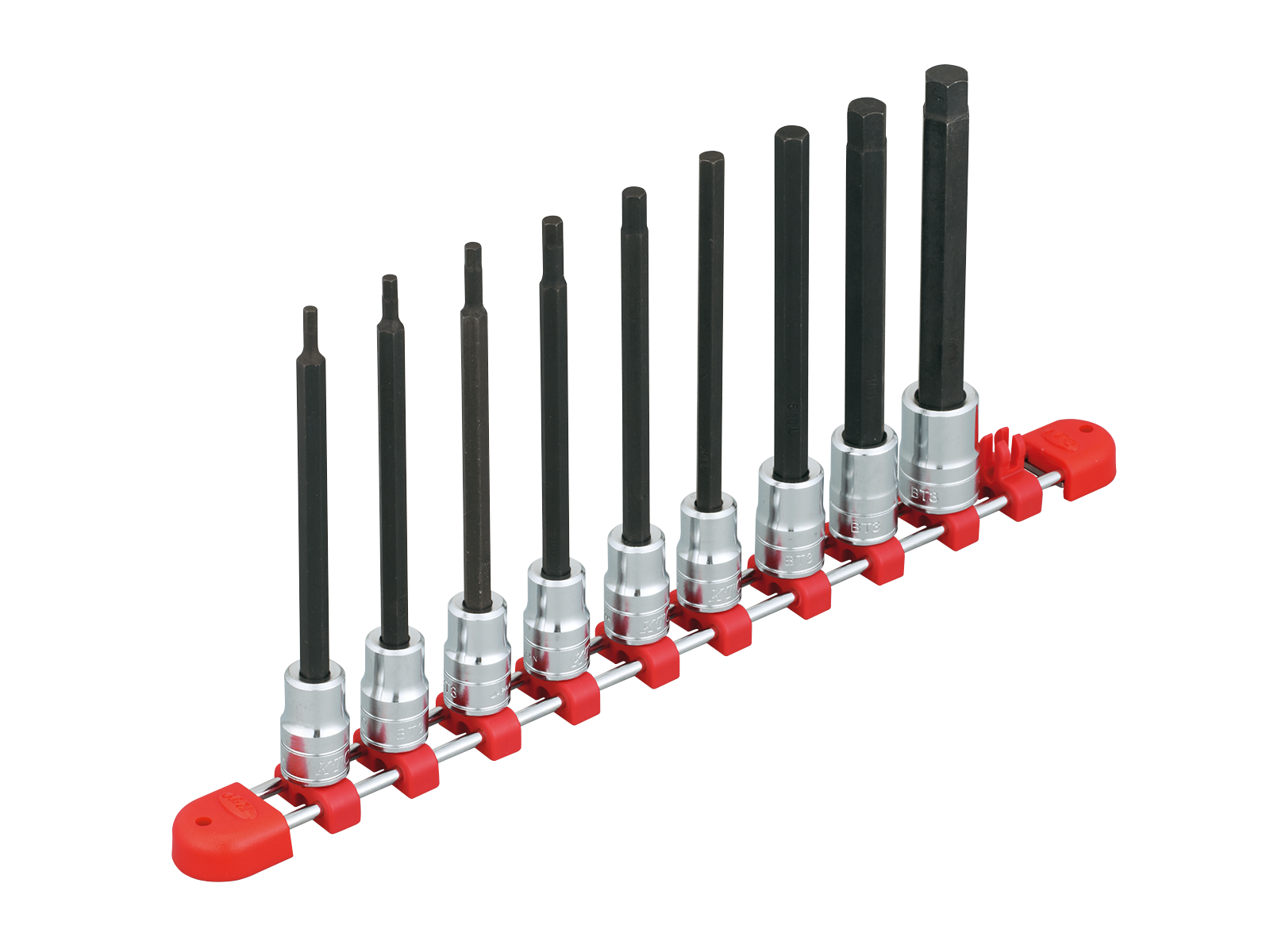 KTC　3/8SQ　ロングヘキサゴンビットソケットセット［９コ組］　TBT3L09BH