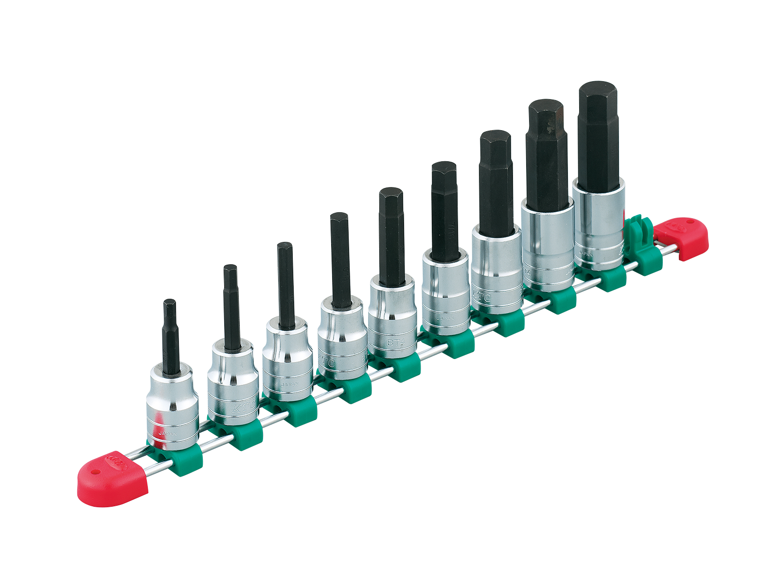 KTC　1/2SQ　ヘキサゴンビットソケットセット［９コ組］　TBT409BH