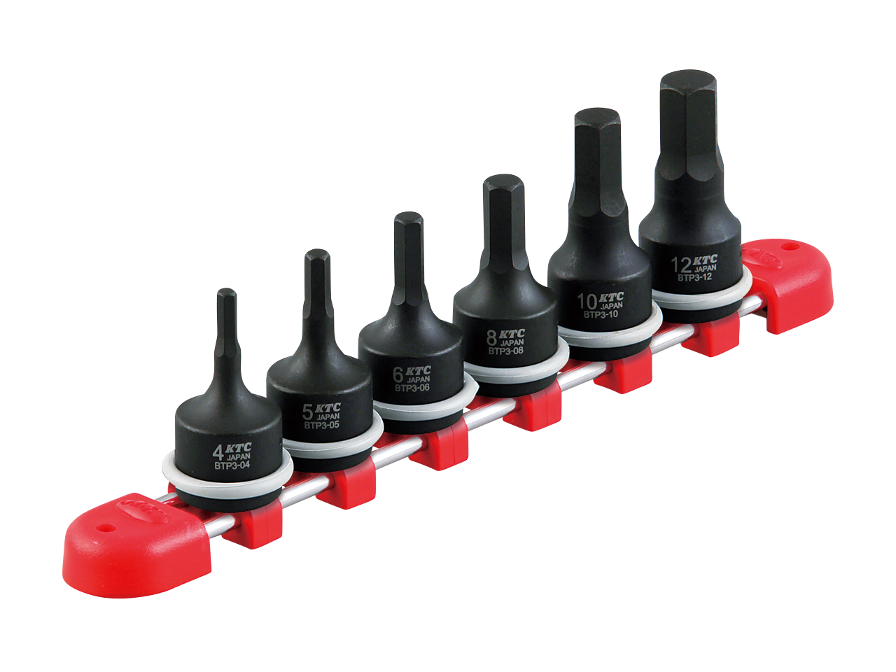 KTC　3/8SQ　インパクトレンチ用ヘキサゴンレンチセット［６コ組］　TBTP306P