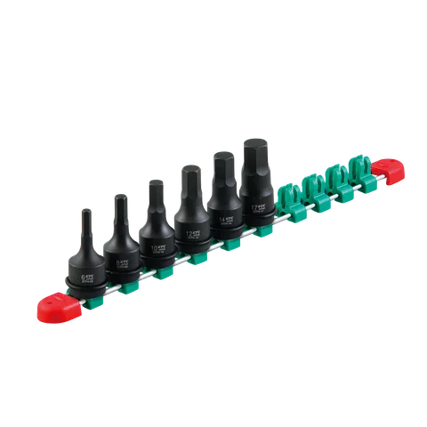 KTC 3/8SQ インパクトレンチ用ヘキサゴンレンチセット［6コ組 