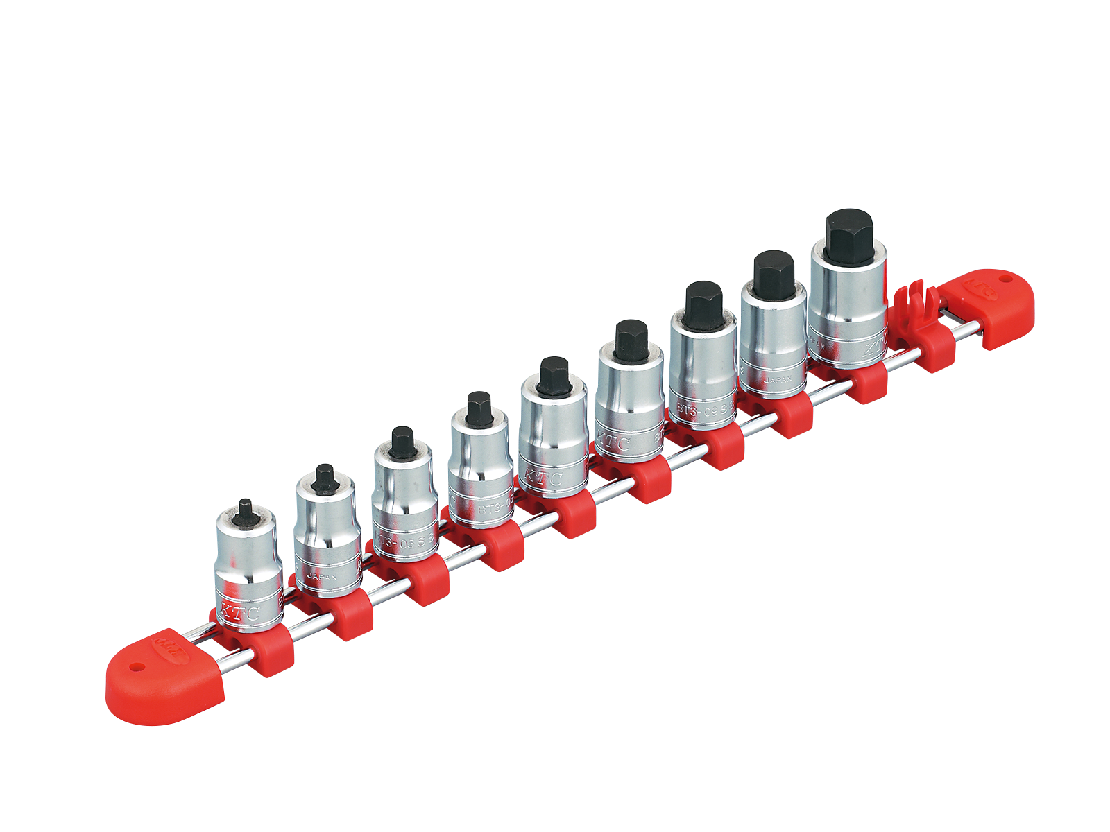 KTC　3/8SQ　スタッビヘキサゴンビットソケットセット［９コ組］　TBT3SS09H