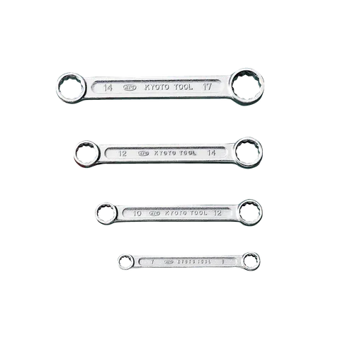 ハゼット 両口めがねレンチセット（ストレート） 8丁セット 610N/8RS