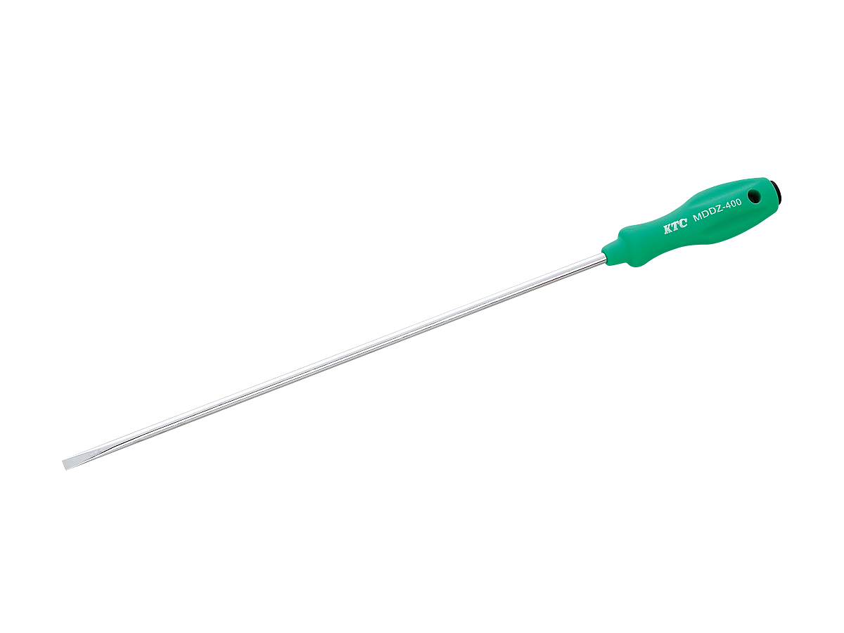 KTC　樹脂柄ドライバロング丸軸　マイナス５．５ｍｍ　MDDZ-400