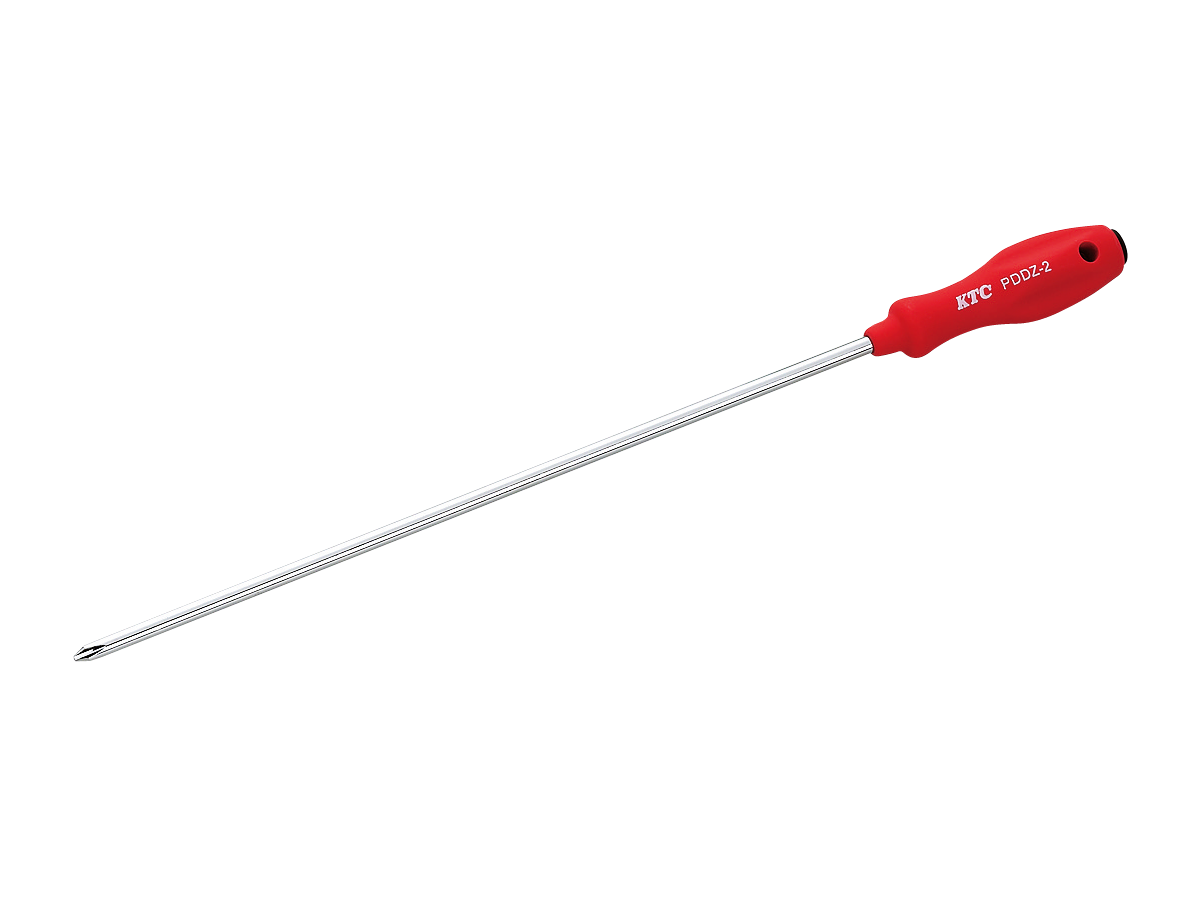KTC　樹脂柄ドライバロング丸軸　クロスＮｏ．２　PDDZ-2