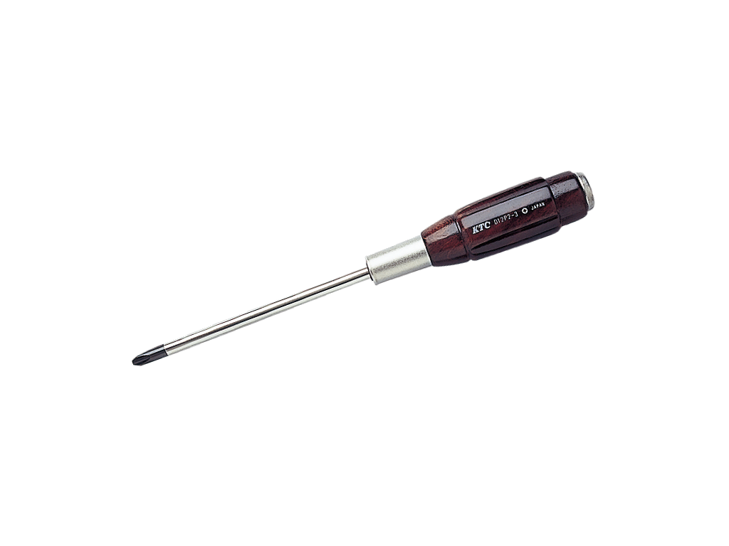 KTC　木柄ドライバ　クロス貫通タイプＮｏ．２　D12P2-215
