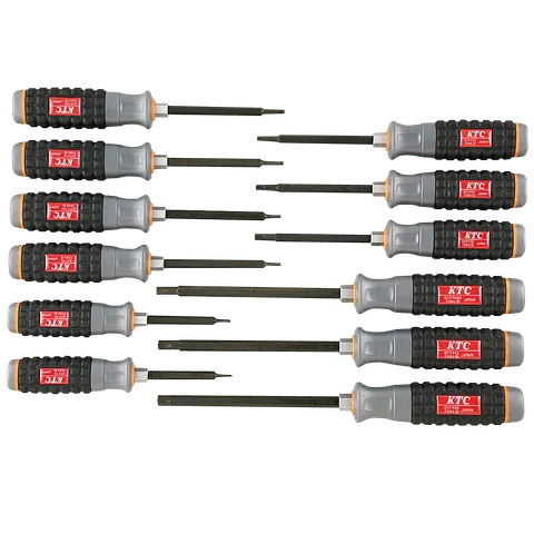 【人気商品】京都機械工具(KTC) 樹脂柄ドライバセット貫通タイプ 樹脂柄ドライバセット貫通タイプ[8本組] | KTCツールオフィシャルサイト