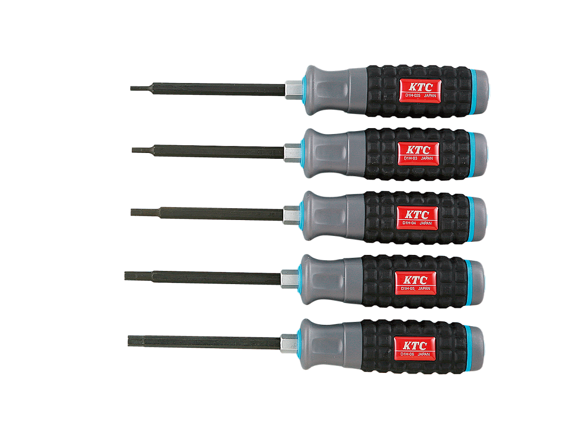 KTC　樹脂柄ヘキサゴンドライバセット［５本組］　TD1H5