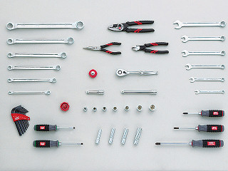 KTC　3/8SQ　工具セット（型開きメタルケース）［４３点組］　SK3434S