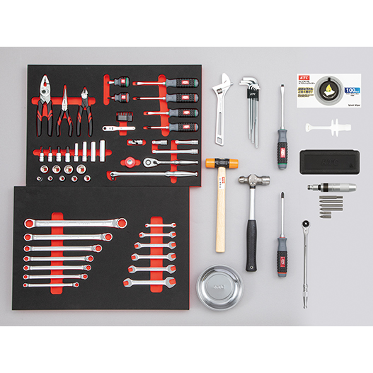 KTC 9.5SQ 工具セット 72点 SK37224RX 2024 SKセール | ファクトリーギア