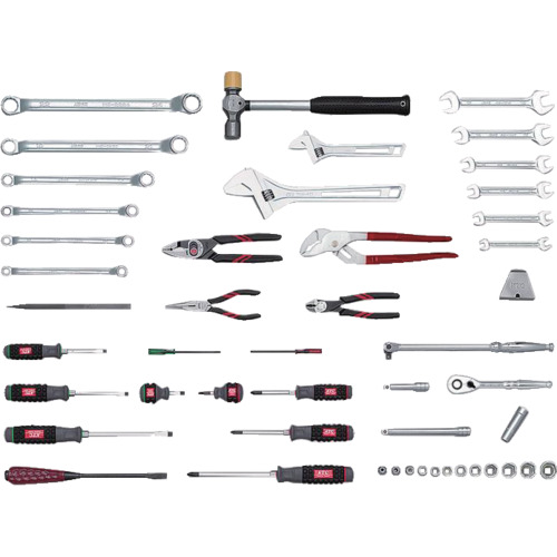 KTC 3/8SQ 工具セット（型開きメタルケース）［48点組］ SK3482S