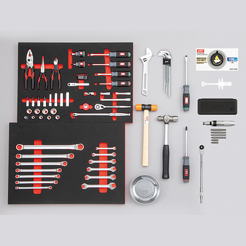 KTC　9.5SQ 工具セット 72点 SK37225RXR　2025 SKセール
