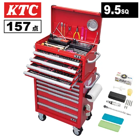 KTC ローラーキャビネット（7段7引出し）レッド EKW-1007R 