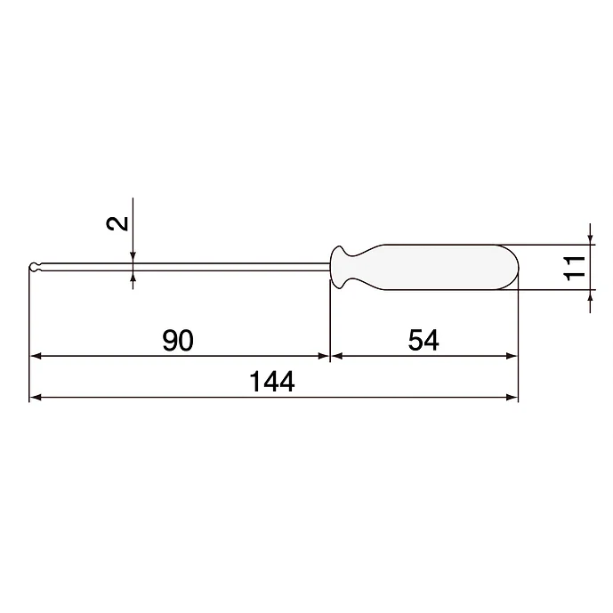 エンジニア　六角ドライバー　２．０ｍｍ　DH-20