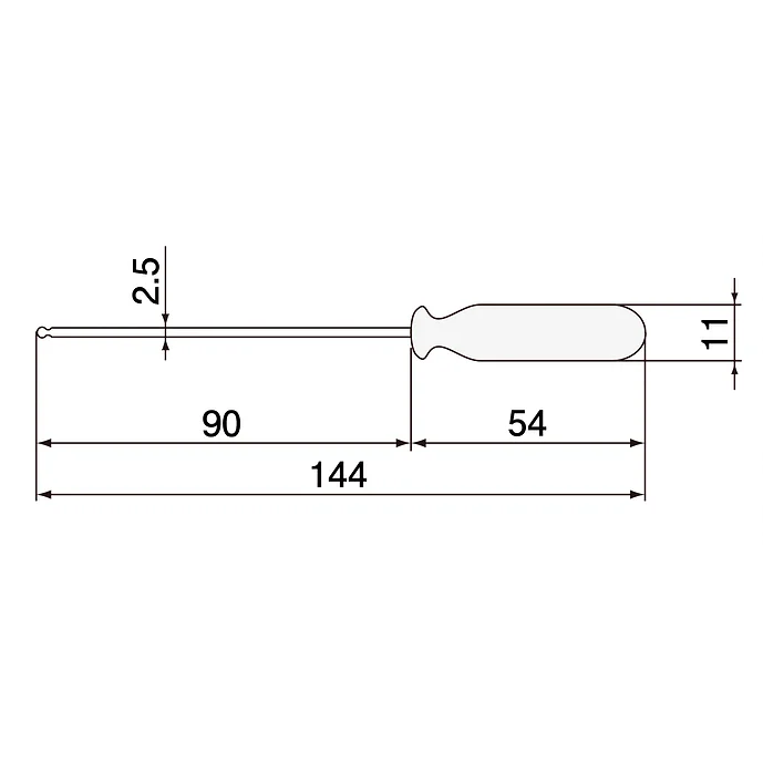 エンジニア　六角ドライバー　２．５ｍｍ　DH-25