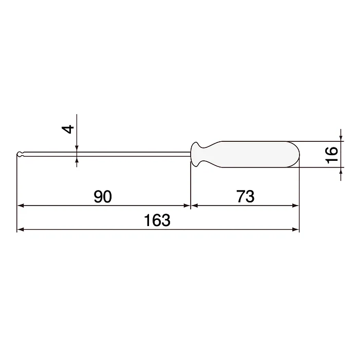 エンジニア　六角ドライバー　４．０ｍｍ　DH-40