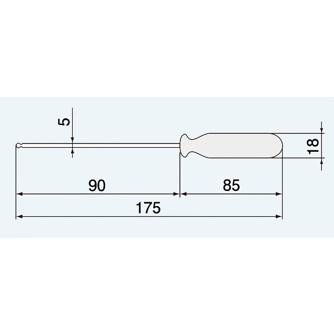 エンジニア　六角ドライバー　５．０ｍｍ　DH-50