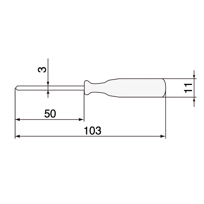 エンジニア　スタンダードドライバー　－２．６×０．３５　１０３ｍｍ　DS-12