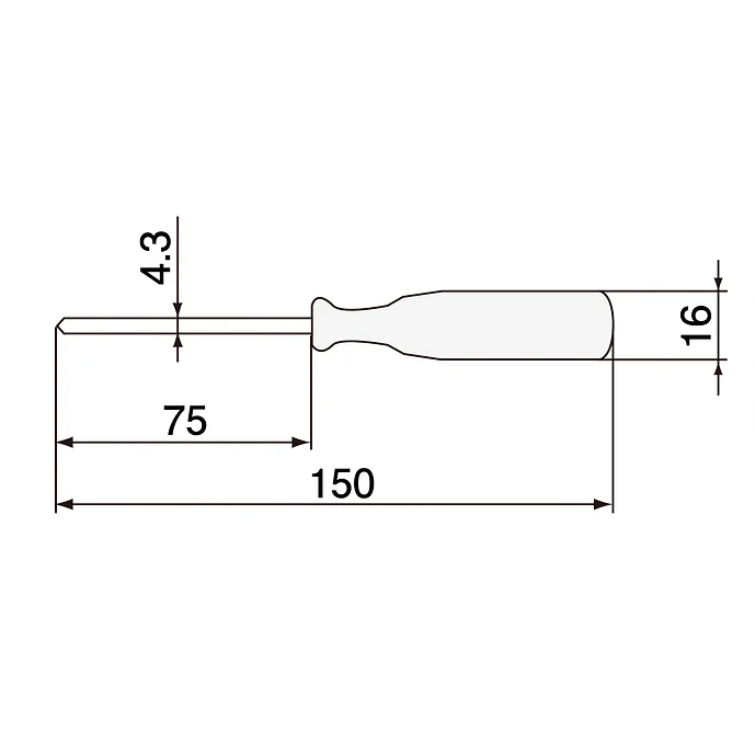エンジニア　スタンダードドライバー　－４．０×０．５　１５０ｍｍ　DS-33