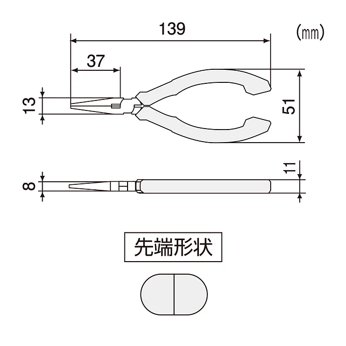 エンジニア　ＥＳＤミニチュアラジオペンチ　PS-01