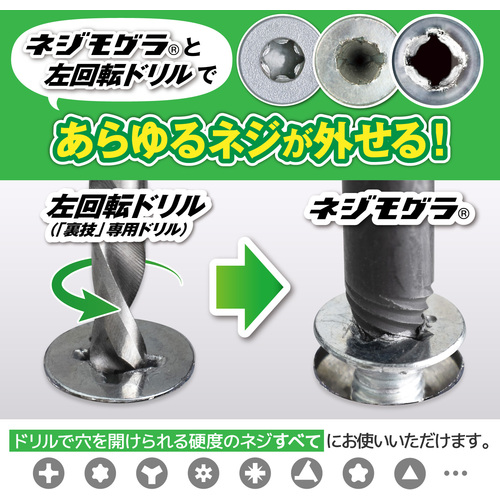 エンジニア ネジモグラ「裏技」セット 対応ネジ頭径：4?5mm TDZ-415