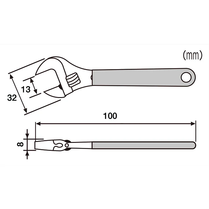 エンジニア　モンキーレンチ　１００ｍｍ　TWM-04