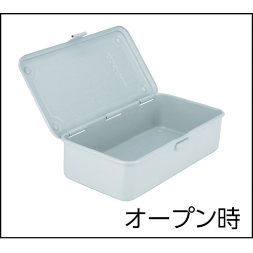 トラスコ　トランク型工具箱　２０３Ｘ１０９Ｘ５６　アーセナルグレイ　T-190DG