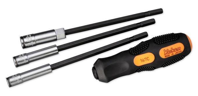 コーケン　差替ナットグリップソケットドライバー　7ｍｍ　167C-7(2B)
