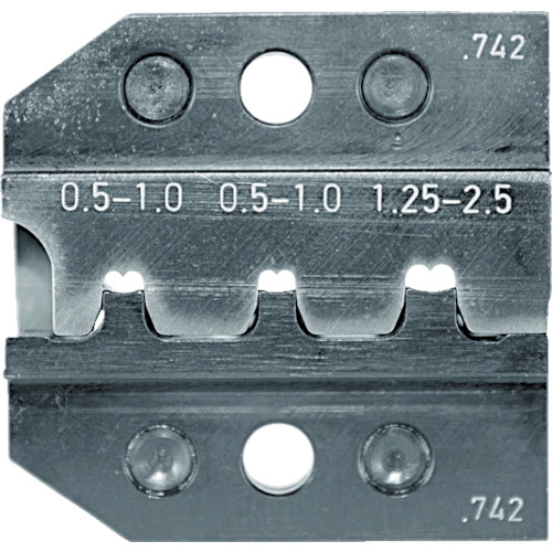 レンシュタイグ 圧着ダイス ６２４－７４５ オープンバレル接続端子 １