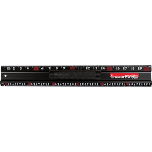 シンワ　アルミカッター定規　カット師ＥＸ　取手付　６０ｃｍ