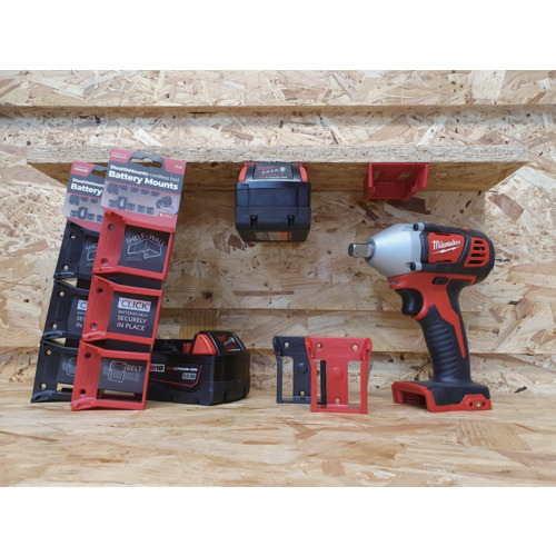 【先着ステッカープレゼント】ステルスマウント　バッテリーマウントミルウォーキーＭ１８用（６個入り）レッド　BM-MW18-RED-6