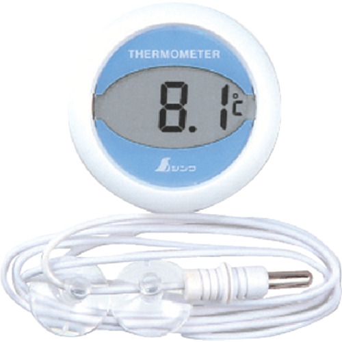 シンワ　ホームサーモ　デジタル　Ｔ冷蔵庫用温度計　丸型