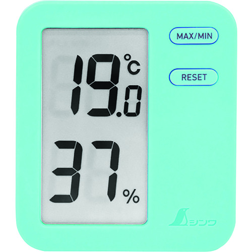シンワ デジタル温湿度計 Home A ブルー クリアパック | 工具用品