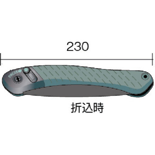 バーコ　折込式剪定のこサンクローラップランダー　396-LAP