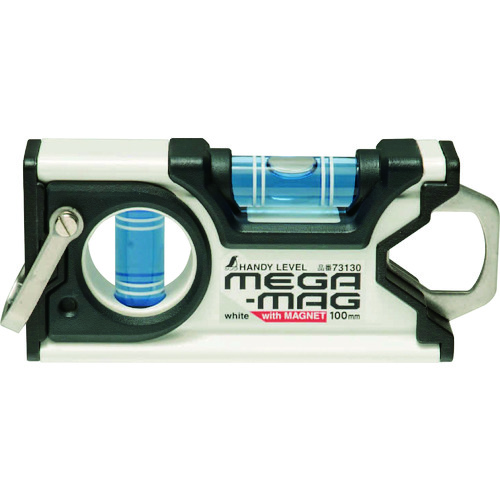 シンワ　ハンディレベル　ＭＥＧＡ－ＭＡＧ　１００ｍｍ白マグネット付