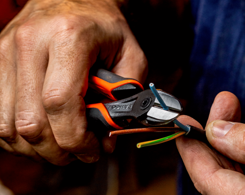 バーコ　強力型　軟硬線両用ニッパー　180ｍｍ　2101G-180