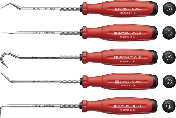 ピービー　ＰＢスイスツールズ　　ピックツール５本組ロールケース付（ＢＯＸ）　38685.CBB