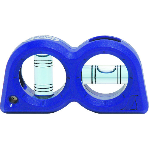 シンワ　樹脂製水平器　ハンディレベル　Ｒｅｖｏ　ダブル　Ｍｇ付　青