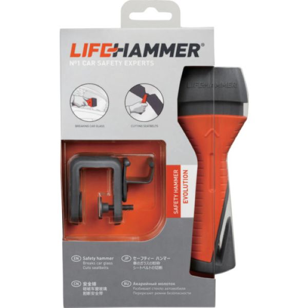 ライフハンマー　車載緊急脱出ツール　ライフハンマーエボリューション　HENO2QCSBL