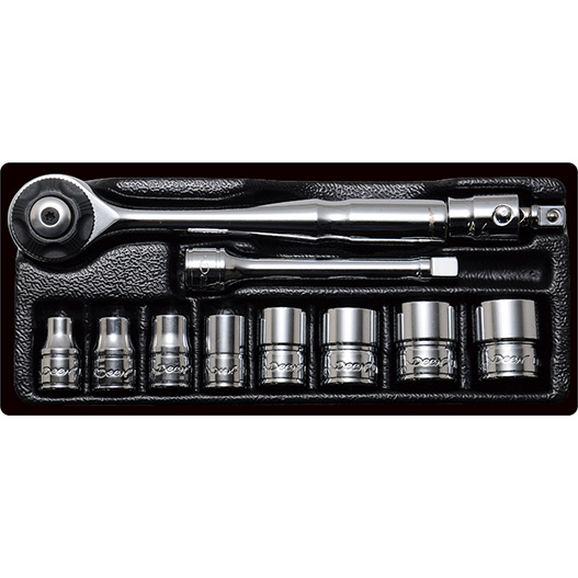 DEEN工具セット　1/4SQセットDEENインチバージョン DN1411S-IN
