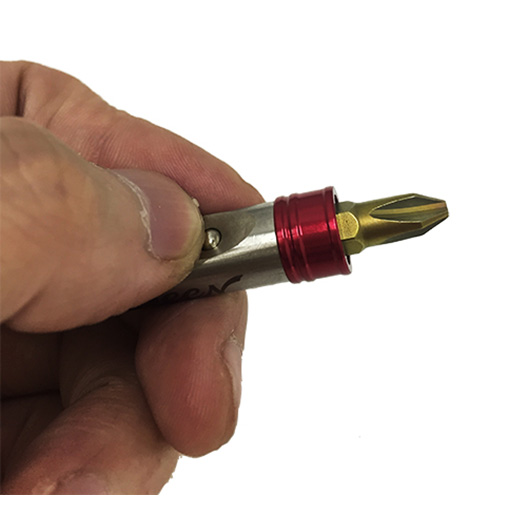 DEEN　1/4HEXビットアダプター レッド　DNBIT1401R