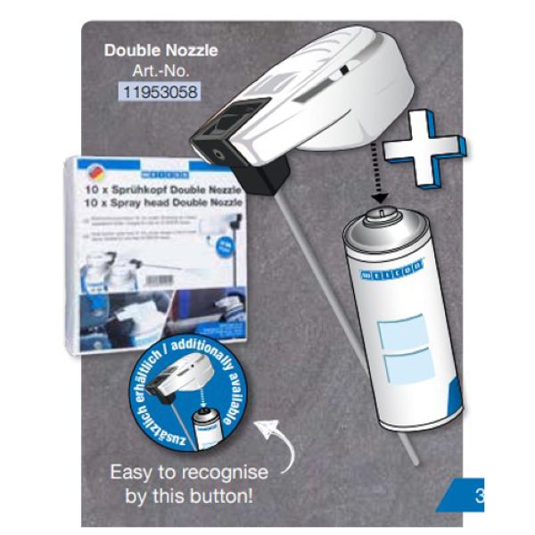 エスコ　スプレー缶ノズル(2Way)　120mm EA920WC-1