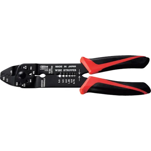 エビ 裸圧着端子用圧着工具 使用範囲1.25・2・5.5・8 AK15A エビ 裸圧着端子用圧着工具 使用範囲1.25・2・5.5・8 AK15A